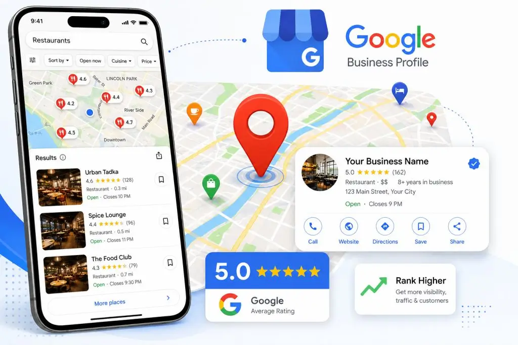 Local SEO Johannesburg with Google Business Profile optimisation map rankings and local search visibility