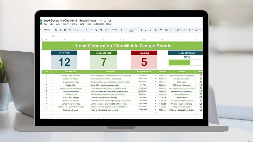 Website lead generation checklist for improving conversions