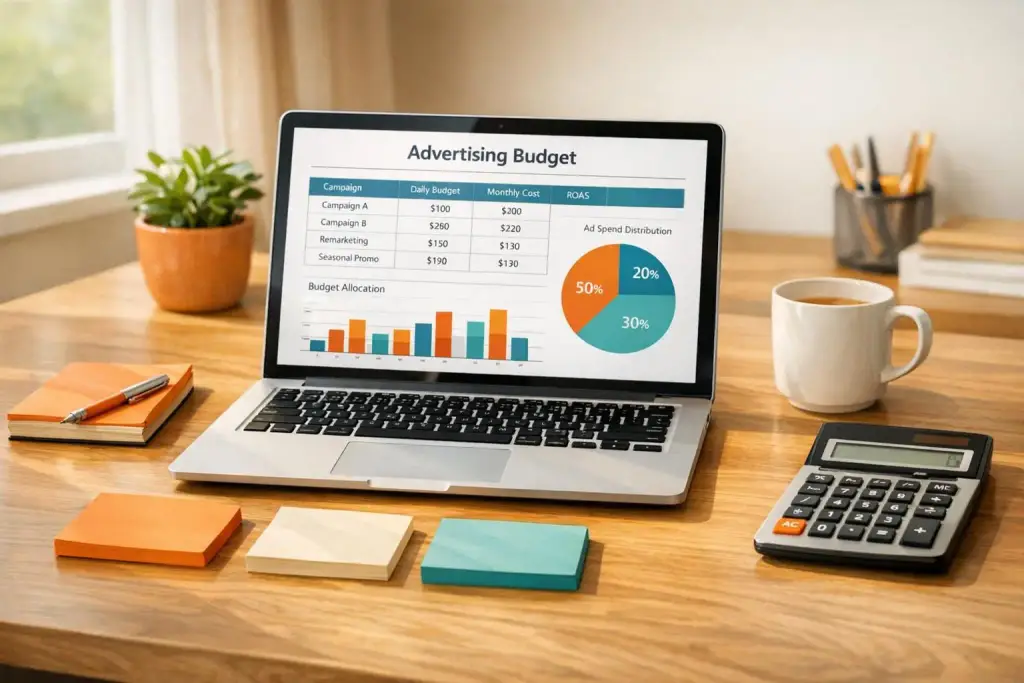 Small business planning a Google Ads budget in South Africa