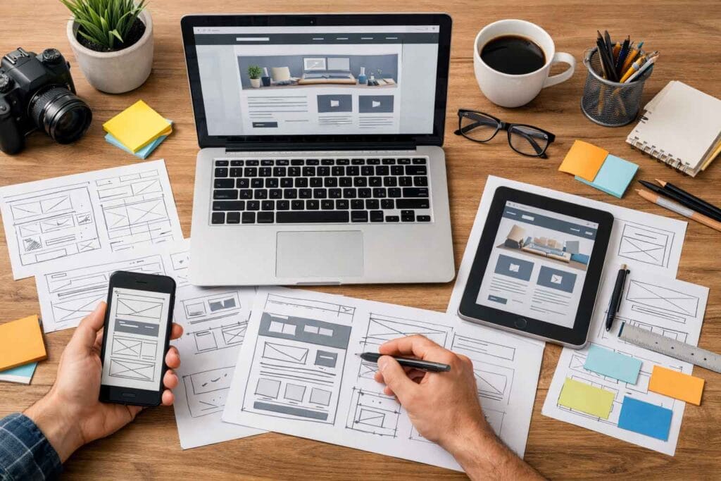 Key functions of a good business website including visibility trust and enquiries