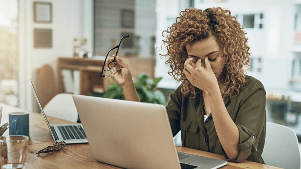 Business owner checking why their website is not ranking on Google