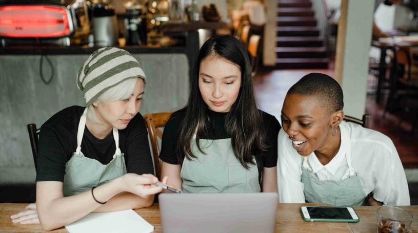 Digital marketing customer journey from search and website to enquiries and customers